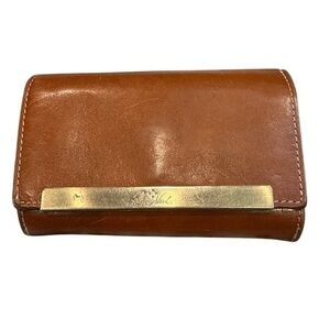 Patricia Nash leather wallet tri fold